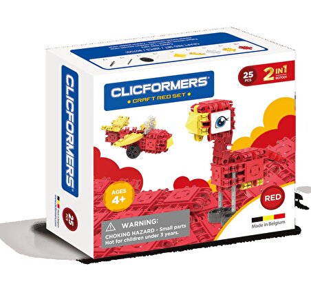 Clicformers Craft Set Red - 25 Parça