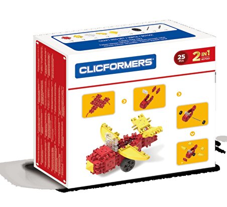 Clicformers Craft Set Red - 25 Parça