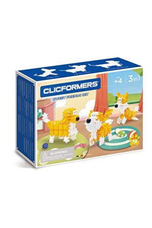 Clickformers Sweet Friends Yaratıcı Yapım Oyuncakları Seti Sevimli Hayvanlar