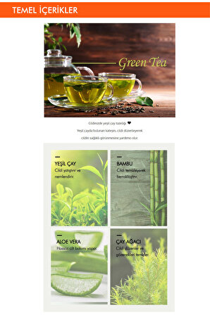 Yeşil Çay İçerikli Nemlendirici Günlük Maske (33 Adet) Daily Sheet Mask (Green Tea/Soothing)