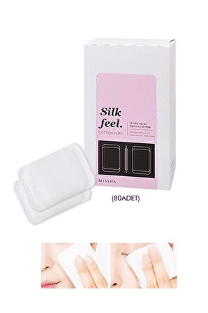 Çift Katmanlı Makyaj Temizleme Pamuğu Silk Feel Cotton Puff (80Adet)