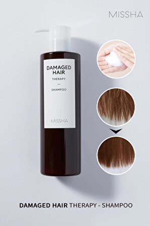 Yıpranmış Saçlar İçin Yoğun Bakım Şampuanı Damaged Hair Therapy Shampoo 8809581451414