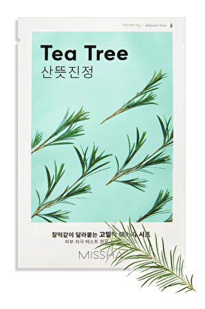 Çay Ağacı Yağı İçerikli Sivilce Karşıtı Yaprak Maske (1ad) Airy Fit Sheet Mask Tea Tree