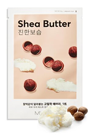 Shea Yağı Özlü Besleyici ve Yoğun Nemlendirici Yaprak Maske (1ad) Airy Fit Sheet Mask Shea Butter