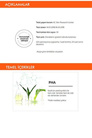 Pha İçerikli Ölü Deri Arındırıcı Yaprak Maske (1ad) Mascure Peeling Solution Sheet Mask