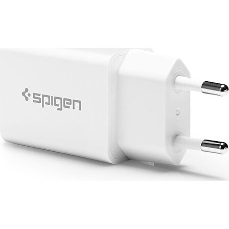 Spigen Essential 12W Hızlı Şarj Cihazı iP (Intelligent Power Technology) Duvar Şarjı F110 - 000CA26331
