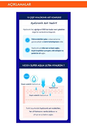 Hyalüronik Asit İçeren Yağ Bazlı Makyaj Temizleme Mendili (30ad) Super Aqua Ultra Hyalron