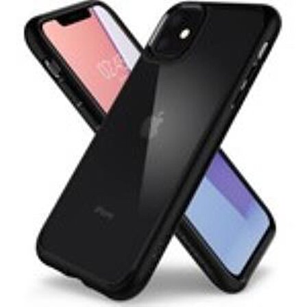 Spigen Apple iPhone 11 Kılıf, İnce Tasarım, Ultra Hybrid Black