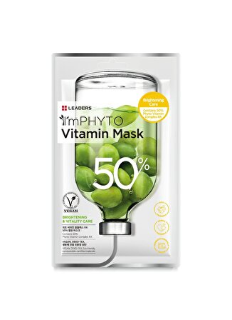 Leaders Imphyto Vitamin İçerikli Aydınlatıcı Vegan Maske