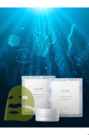 Atomy Marine Jel Maske (Aydınlatıcı & Sıkılaştırıcı) 10 Adet