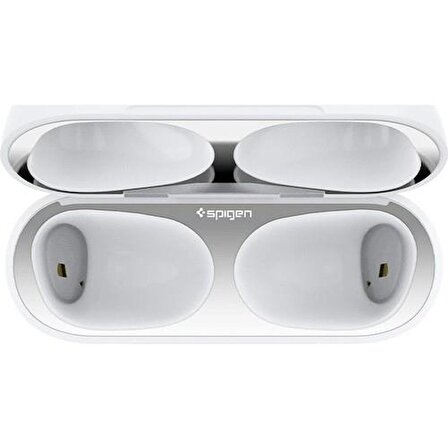 Spigen Apple AirPods Pro Uyumlu Kapak İçi Kir / Toz Önleyici Shine Shield Metal Silver (2 Adet) - ASD01137