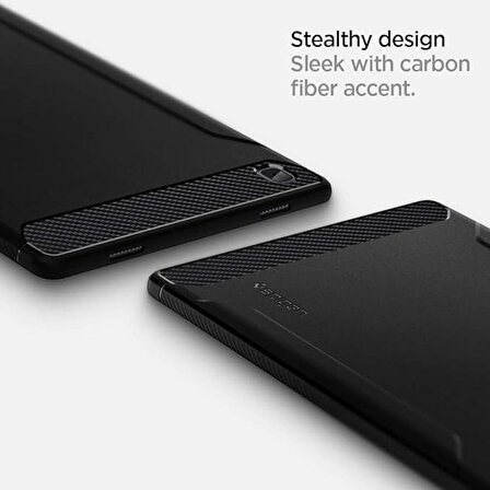 Spigen Samsung Galaxy Tab A7 Kılıf Rugged Armor Black - ACS01562