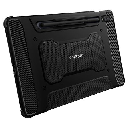 Spigen Samsung Galaxy Tab S8 / S7 Kılıf Rugged Armor Pro Black Black - ACS01604