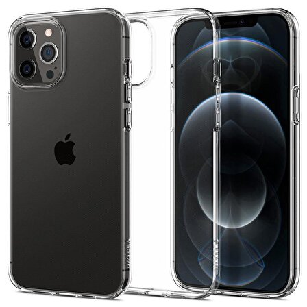 iPhone 12 Pro Max Kılıf, Spigen Liquid Crystal 4 Tarafı Tam Koruma