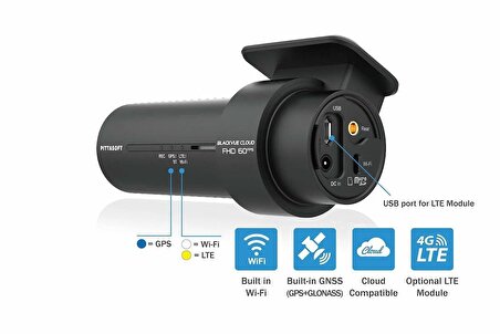 BlackVue DR750X-2CH Plus 60FPS FullHD Wi-Fi Modem Dahil Online Araç Kamerası