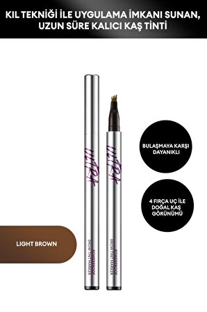 Kıl Tekniği İle Uygulama İmkanı Sunan ,Uzun Süre Kalıcı Kaş Tinti  Tint Marker (Light Brown)