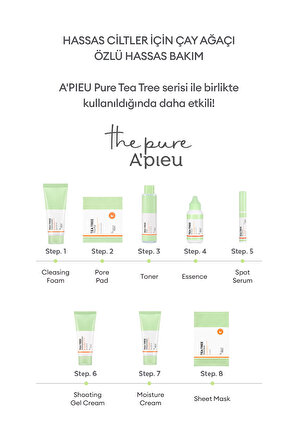 Yağlanma ve Sivilcelenme Eğilimli Ciltler İçin Jel Krem A'PIEU The Pure Tea Tree Soothing Gel Cream