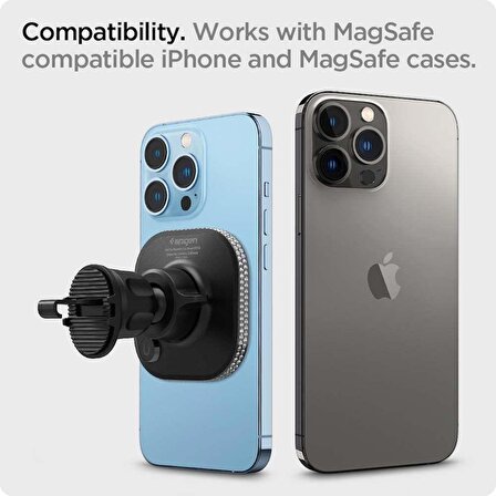 Spigen Onetap Cup Holder Magsafe iPhone 14 / iPhone 13 / iPhone 12 Serisi ile Uyumlu ITS68 - ACP03809 Bardaklık Araç Tutacağı 