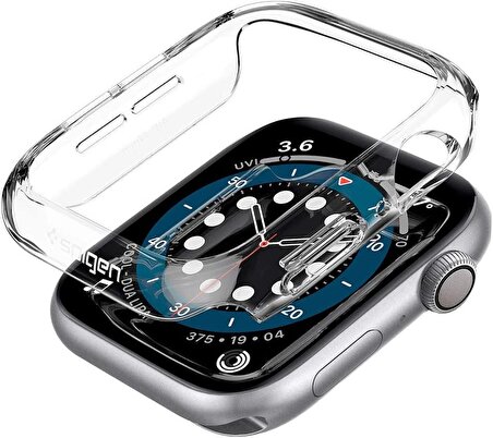 Spigen Apple Watch Seri 6/SE/SE 2/5/4 (40mm) ile Uyumlu Kılıf Thin Fit Crystal Clear - ACS02815