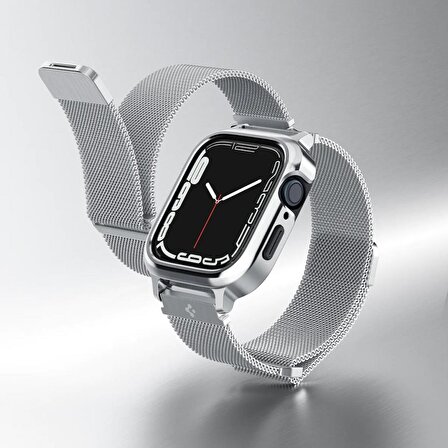 Apple Watch Uyumlu  Serisi (41mm / 40mm) ile Uyumlu Kılıf, Spigen Metal Fit Pro