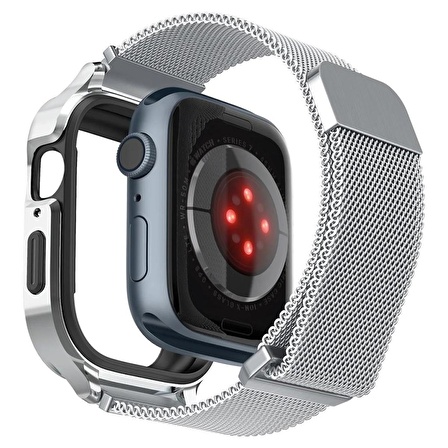 Apple Watch Uyumlu  Serisi (41mm / 40mm) ile Uyumlu Kılıf, Spigen Metal Fit Pro