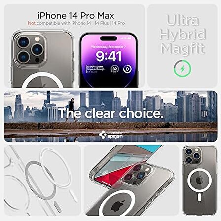 Spigen Apple iPhone 14 Pro Max Kılıf Ultra Hybrid MagFit (Magsafe Uyumlu) White - ACS04825