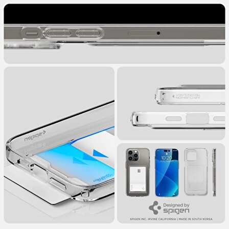 Spigen Apple iPhone 14 Pro Max Şeffaf Kılıf Crystal Slot