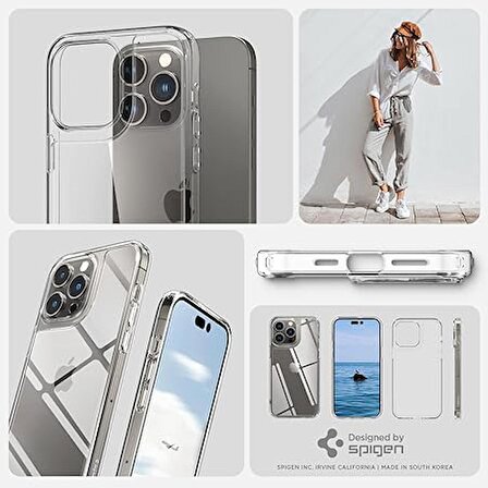 Spigen Apple iPhone 14 Pro Kılıf Quartz Hybrid Crystal Clear - ACS04974
