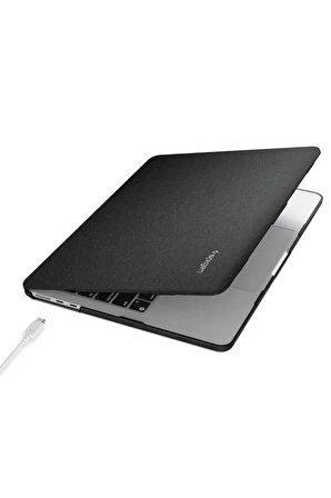 Spigen Air M2 (2022) Ile Uyumlu Kılıf Urban Fit Black - Acs05272 macbookairm2-urbanfit