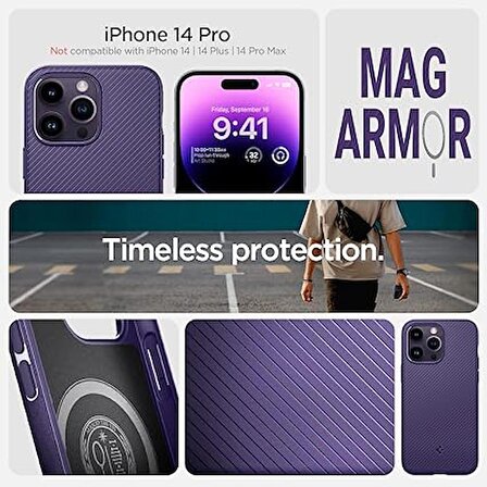 Spigen Apple iPhone 14 Pro Kılıf Mag Armor MagFit (MagSafe Uyumlu) - ACS05588
