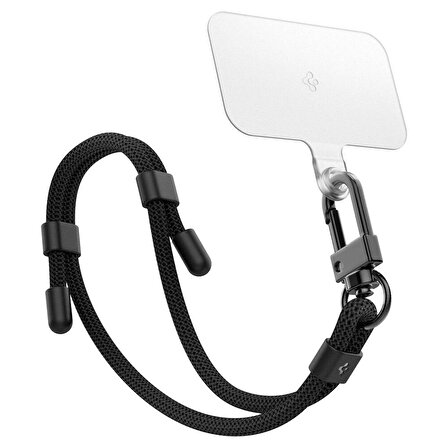 Spigen Cross Body Strap v2 (Boyun Askı Ipi) + Wrist Strap (El Askı Ipi) + ConTag (Tutucu Aparat) Set Telefon Aksesuarı (Tüm Cihazlarla Uyumlu)