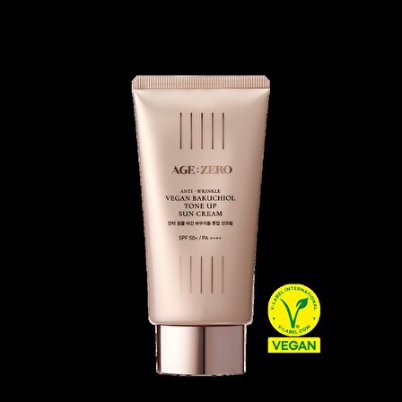 Age Zero Premium Bakuchiol Beyazlatıcı Anti Aging Vegan Kırışıklık Karşıtı SPF 50+/PA  Güneş Kremi