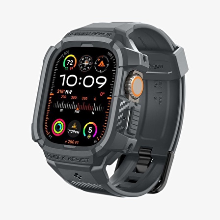 Apple Uyumlu Watch Ultra 2 / Ultra (49 mm) Kılıf, Spigen Rugged Armor Pro