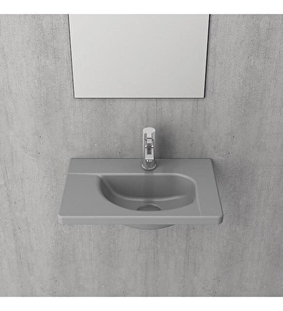 Bocchi Taormina Arch 45 cm Lavabo Mat Gri 1015-006-0126