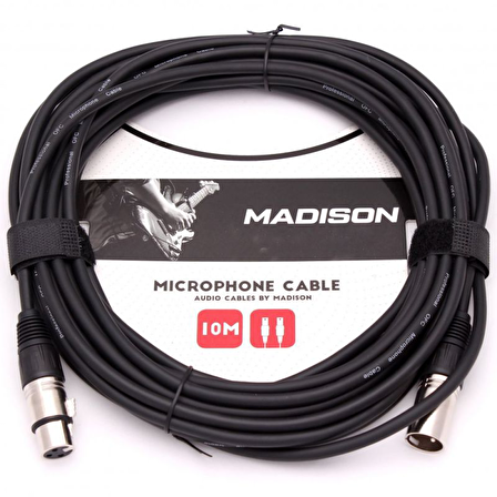 Madison Mikrofon Kablosu 10 Metre- SİYAH
