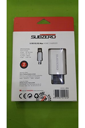 Subzero iP10 Lightning Hızlı Şarj Aleti Beyaz