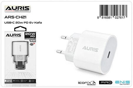 Auris 18W İphone USB-C PD Şarj Aleti Seti ARS-CH21
