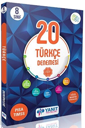 Yanıt Yayınları 8. Sınıf Türkçe Video Çözümlü 20 Deneme