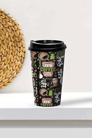 Green Coffee Kapaklı Sert Kahve Bardağı 0,60 LT