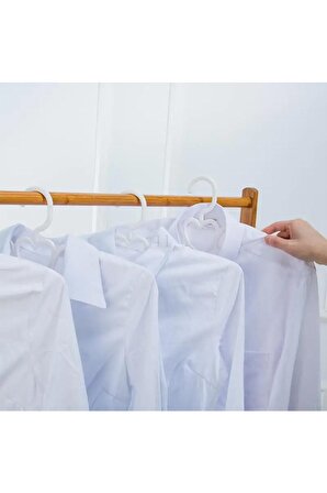 Pobi 6'lı Melek Figürlü Elbise Askısı - Beyaz