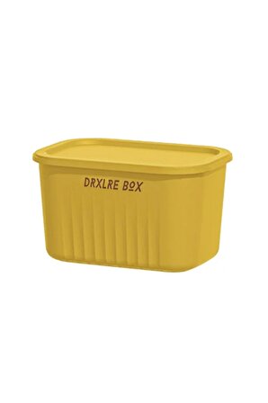 Yerden Tasarruflu Çocuk Oyuncakları için Kapaklı Saklama Kutusu - 10L - Sarı