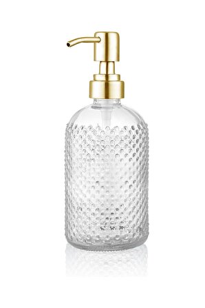 Refil Cam Banyo Sıvı Sabunluk Şeffaf - 450ml - Gold