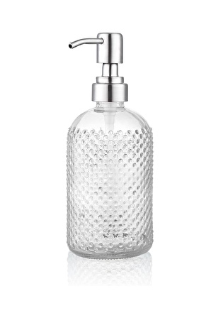 Refil Cam Banyo Sıvı Sabunluk Şeffaf - 450ml - Silver