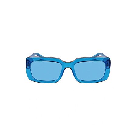 Karl Lagerfeld KL 6101S 450 54 Kadın Dikdörtgen Şeffaf Mavi Kemik Güneş Gözlüğü 