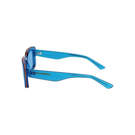 Karl Lagerfeld KL 6101S 450 54 Kadın Dikdörtgen Şeffaf Mavi Kemik Güneş Gözlüğü 