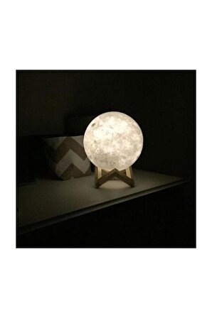 artskin Arya 3d Standlı Ay Gece Lambası Dekoratif Küre Led