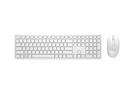 Pro Wireless Keyboard and Mouse KM5221W Turkish QWERTY White