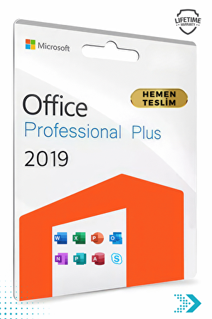 Office 2019 PRO - Dijital Lisans Anahtarı, OFFICE, ÖMÜR BOYU, GARANTİLİ, ESD KEY