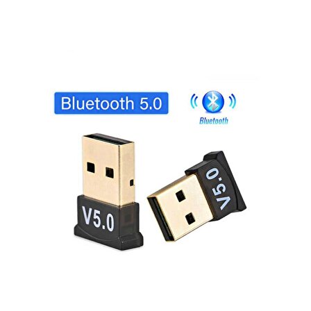 Bluetooth 5.0 Adaptör 5.0 Mini Dongle USB Alıcı Verici