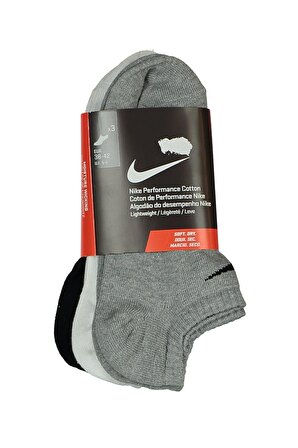 Nike SX4705-901 U Nk Perf Ltwt Ns 3Pr Nfs Unisex Spor Çorap